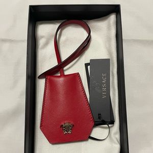 SOLD Authentic Versace bag charm with key ring